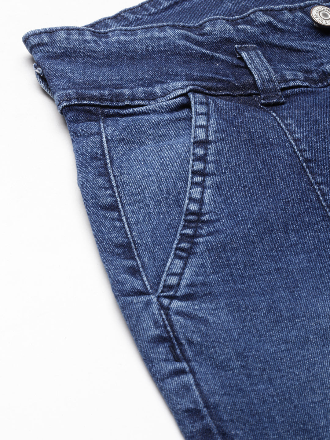 Women Blue Solid Slim Fit Denim Jeans