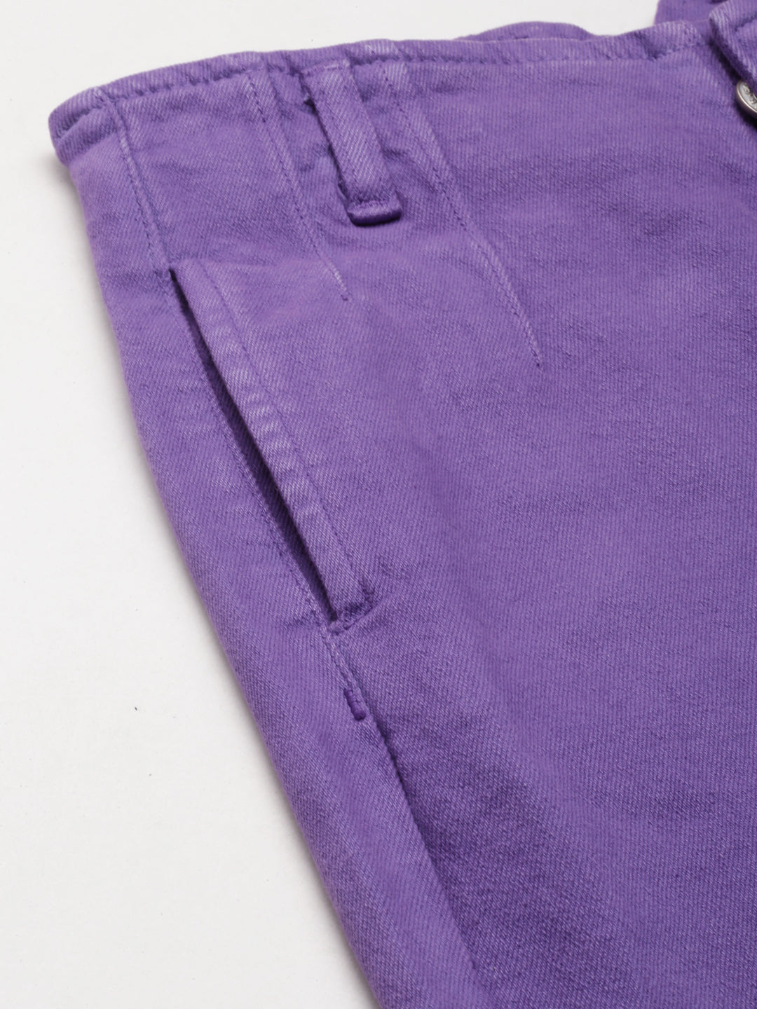 Women Lavender Solid Slim Fit Denim Jeans