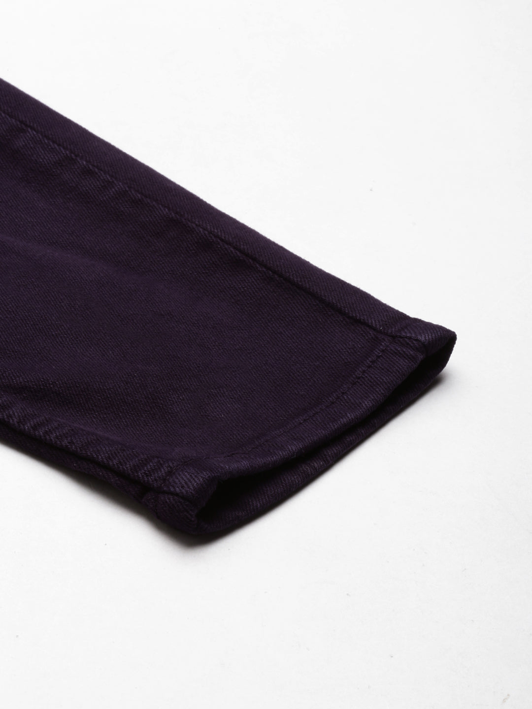 Women Purple Solid Slim Fit Denim Jeans