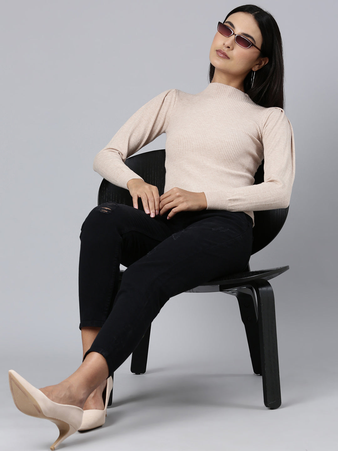 Women's Black Mom Fit Denim Jeans