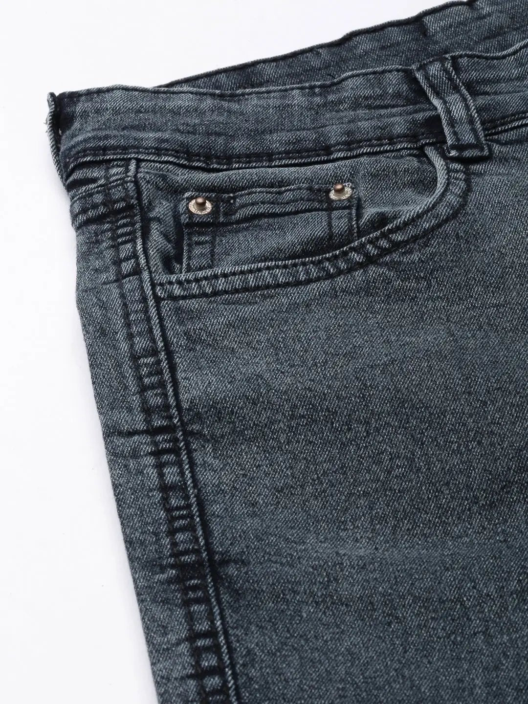 Women's Grey Wide Leg Cargo Denim Jeans
