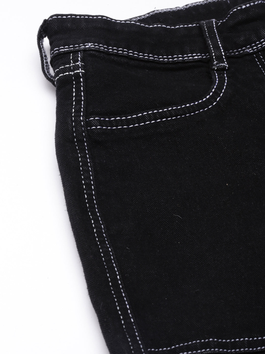 Women Straight Fit Denim Black Corgo Jean