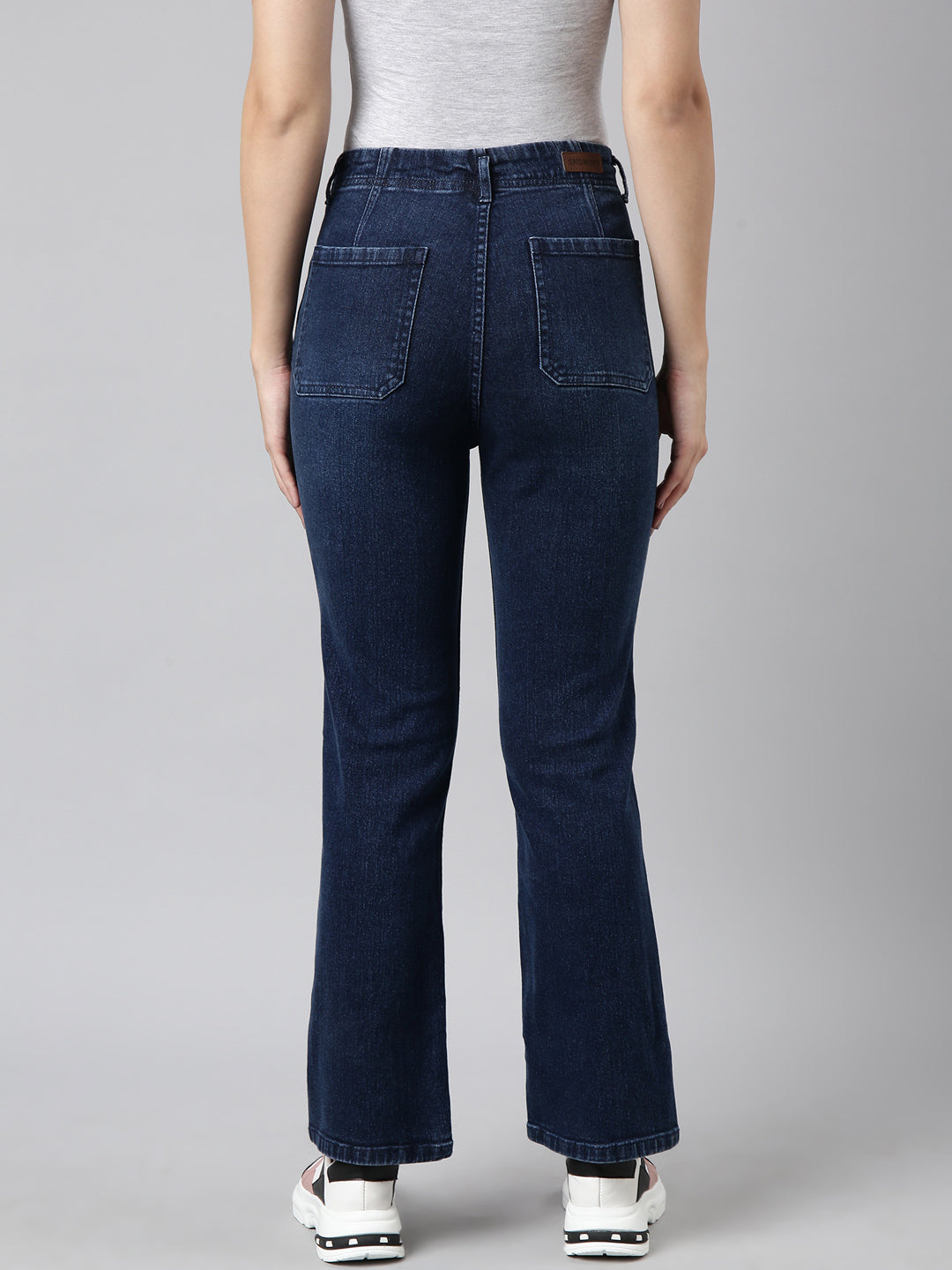 Women Straight Fit Denim Navy Blue Jean