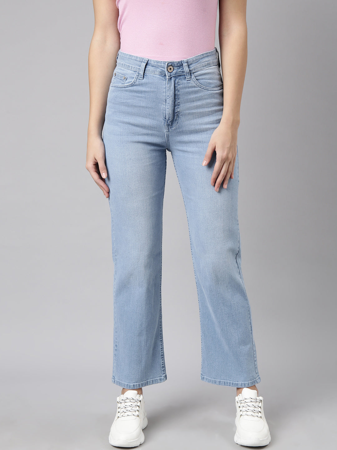 Women Straight Fit Denim Blue Jean