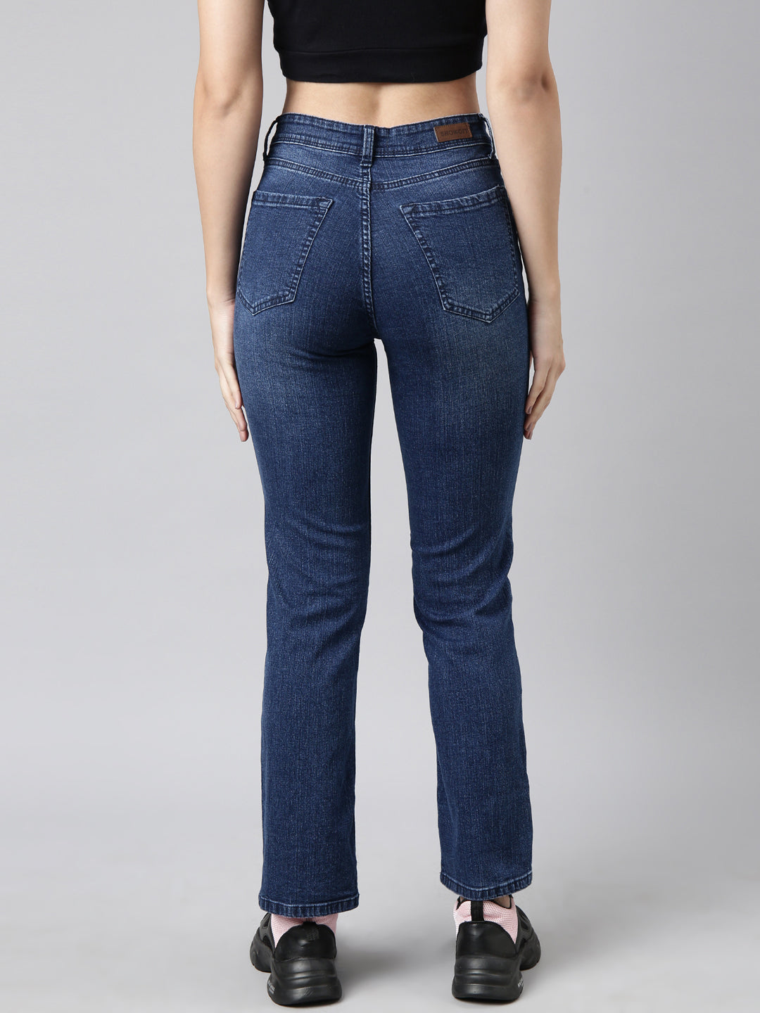 Women Straight Fit Denim Navy Blue Jean