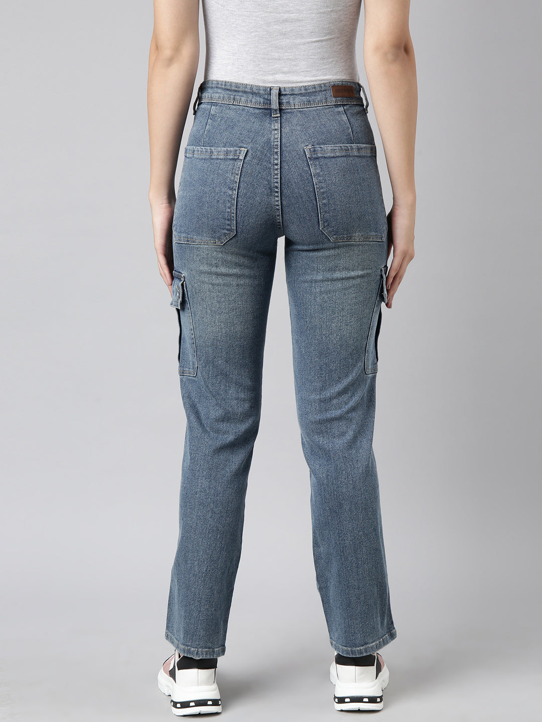 Women Straight Fit Denim Blue Corgo Jean