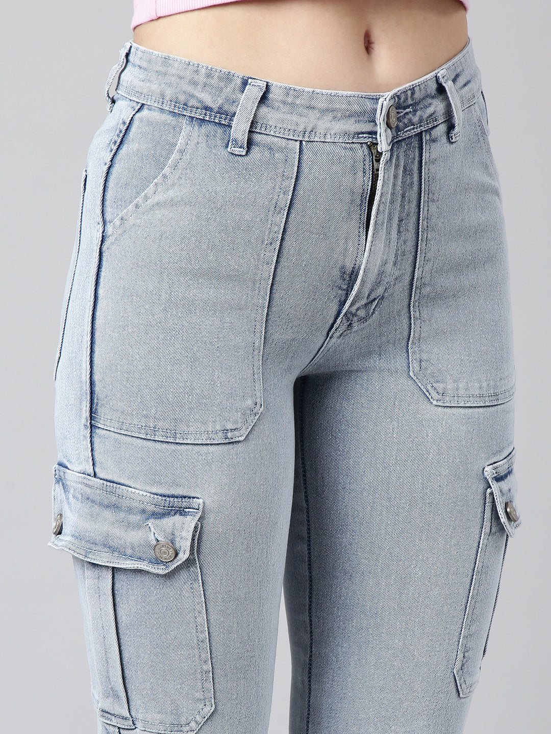 Women Straight Fit Denim Blue Corgo Jean