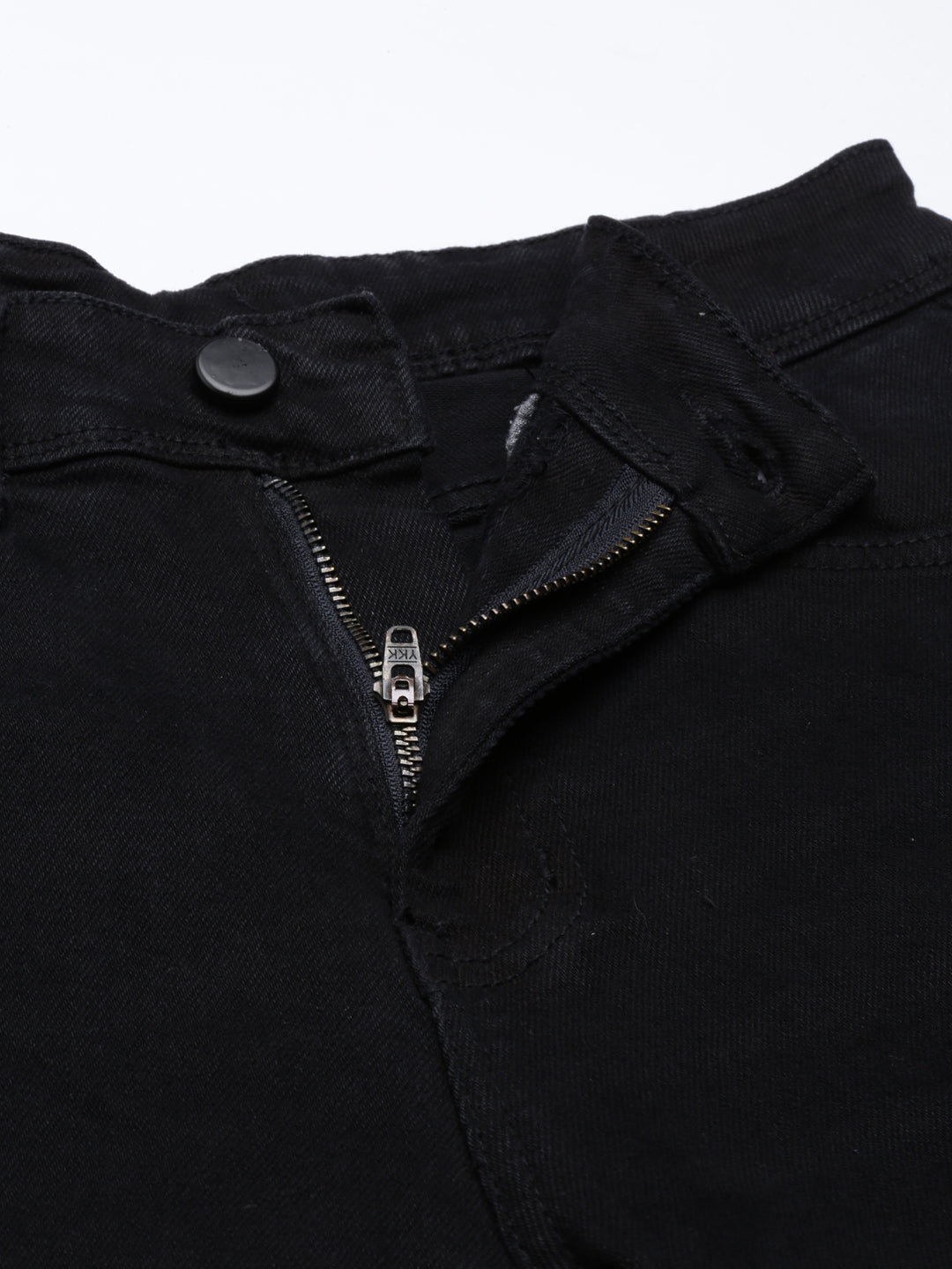 Women's Black Mid Rise Boyfriend Fit Cropped Jeans