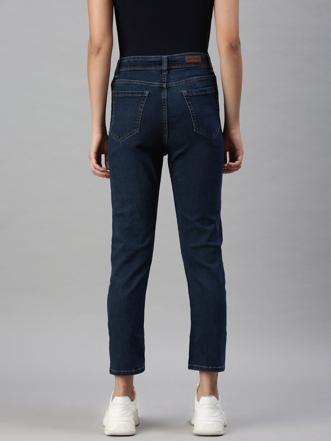 Women's Denim Blue Mom Fit Jeans