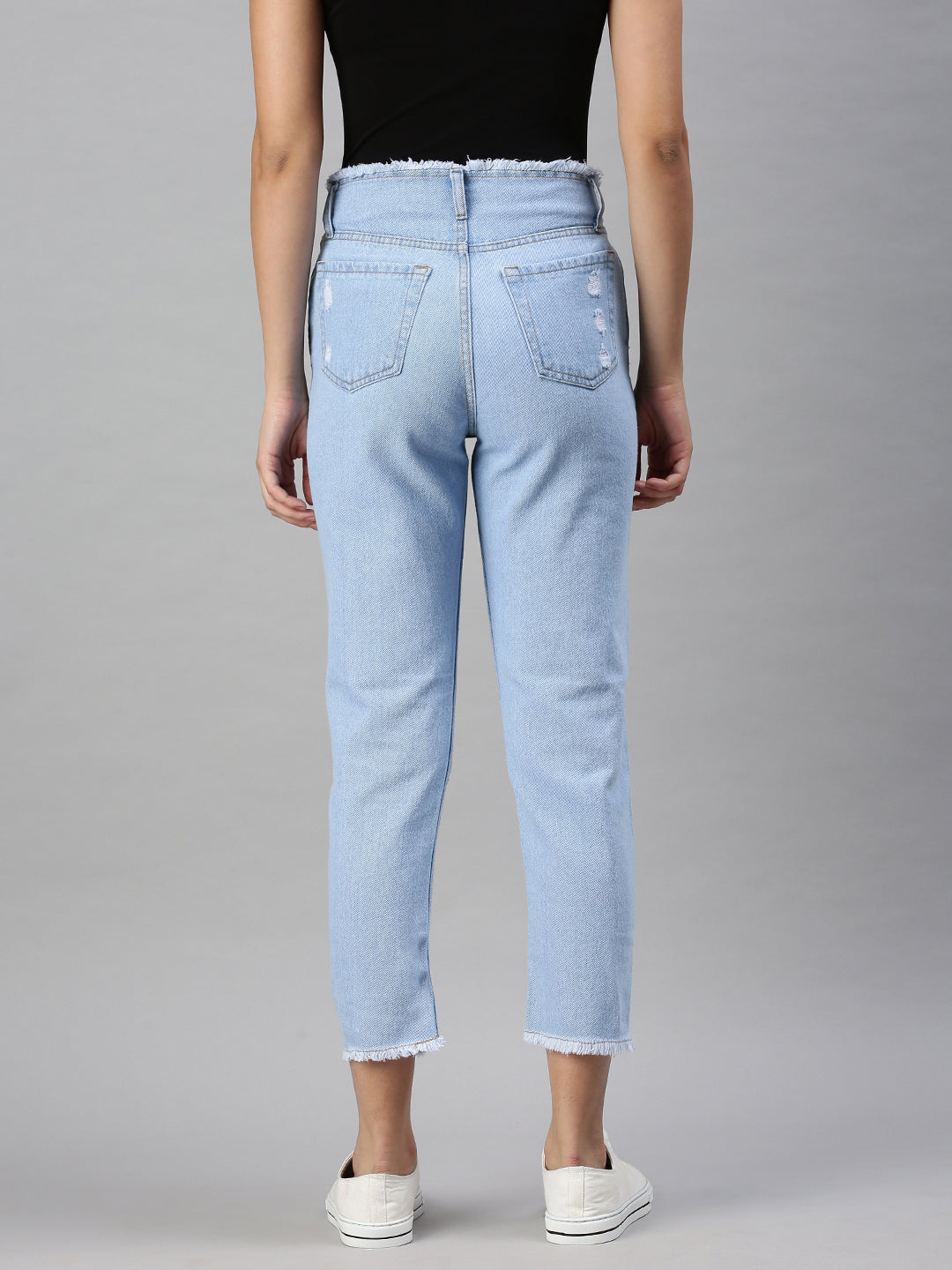 Women's Denim Mom Fit Blue Jeans