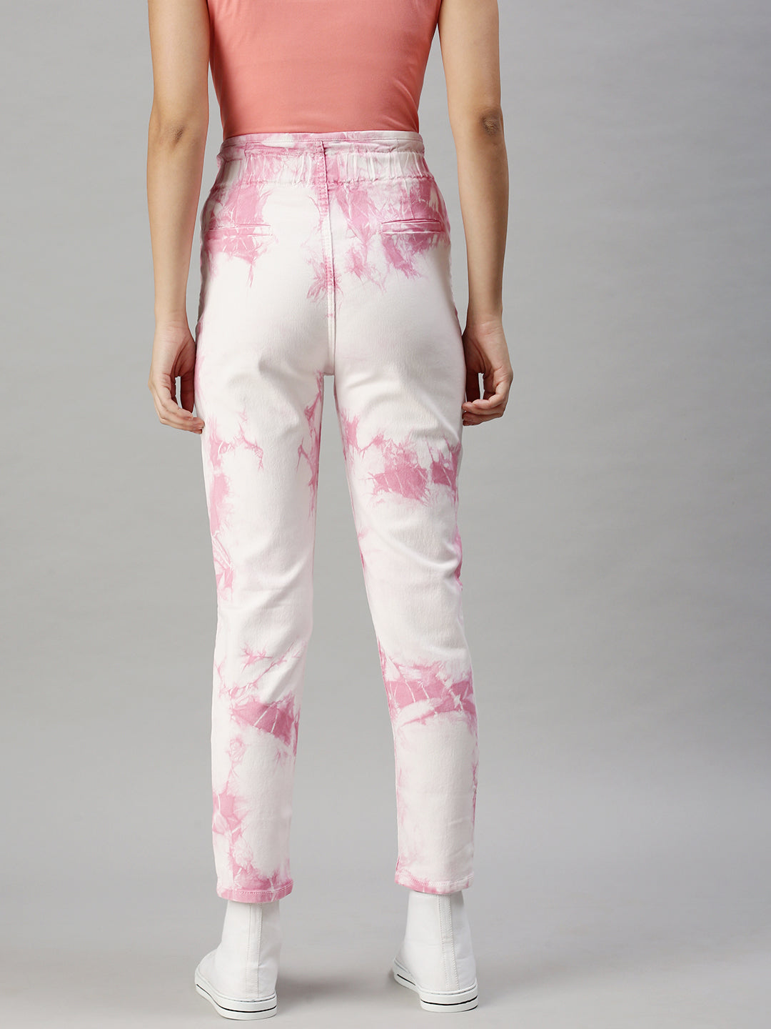 Women's Denim Pink Mom Fit Jeans