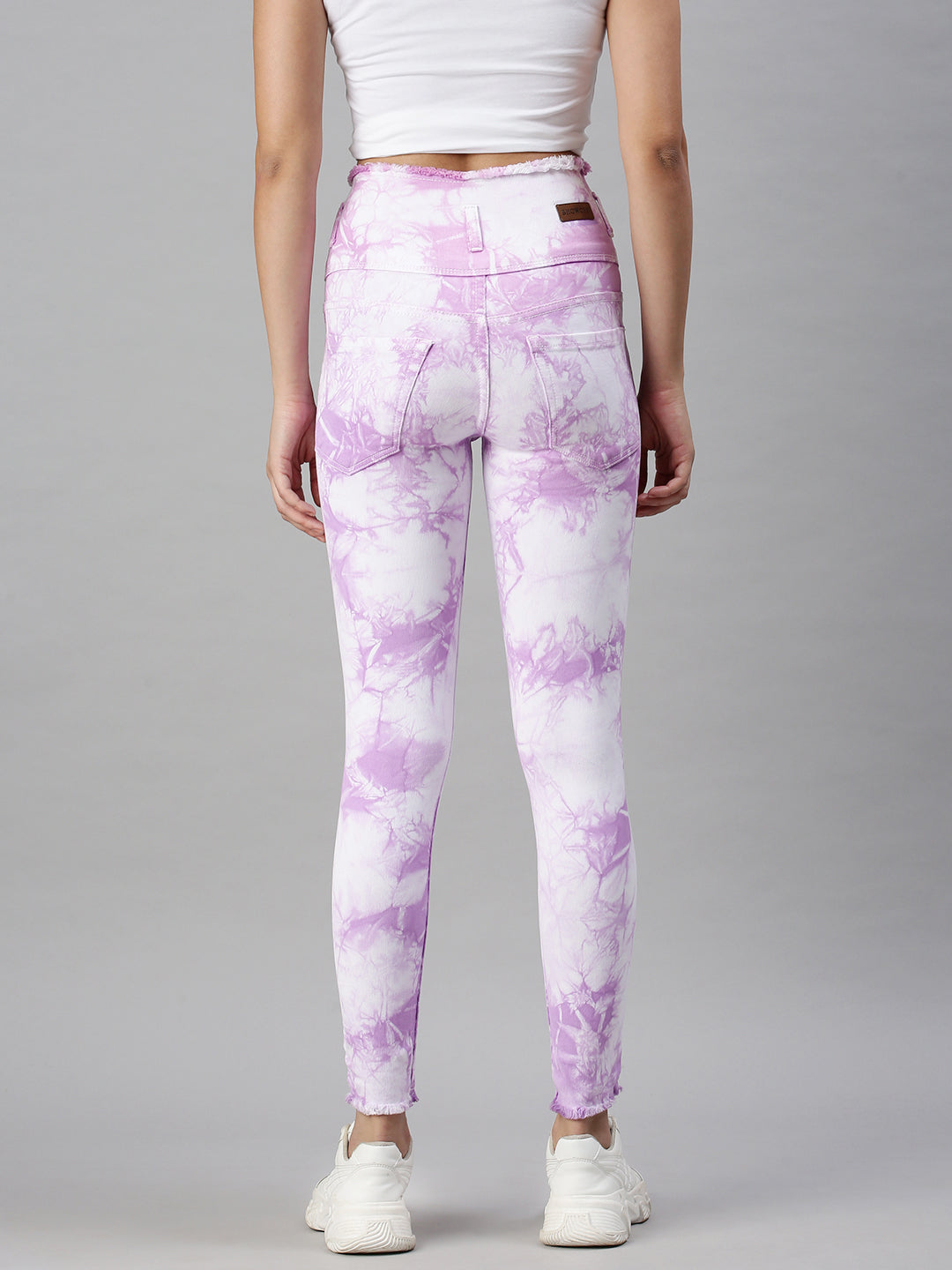 Women's Denim Slim Fit Purple Jeans