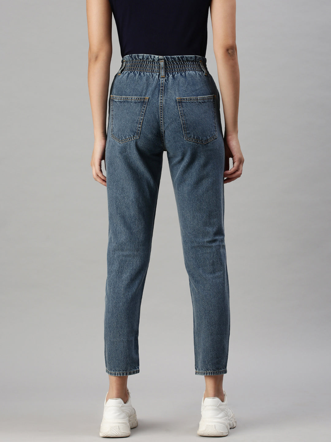 Women's Denim Blue Mom Fit Jeans