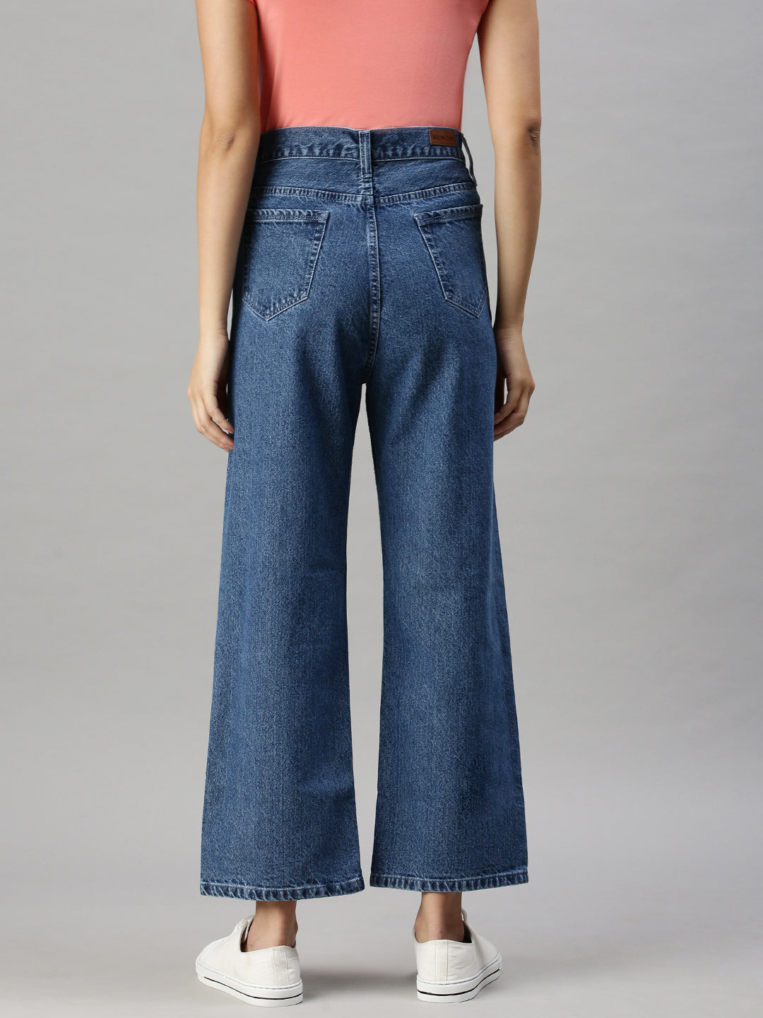 Women's Denim Wide Leg Blue Jeans