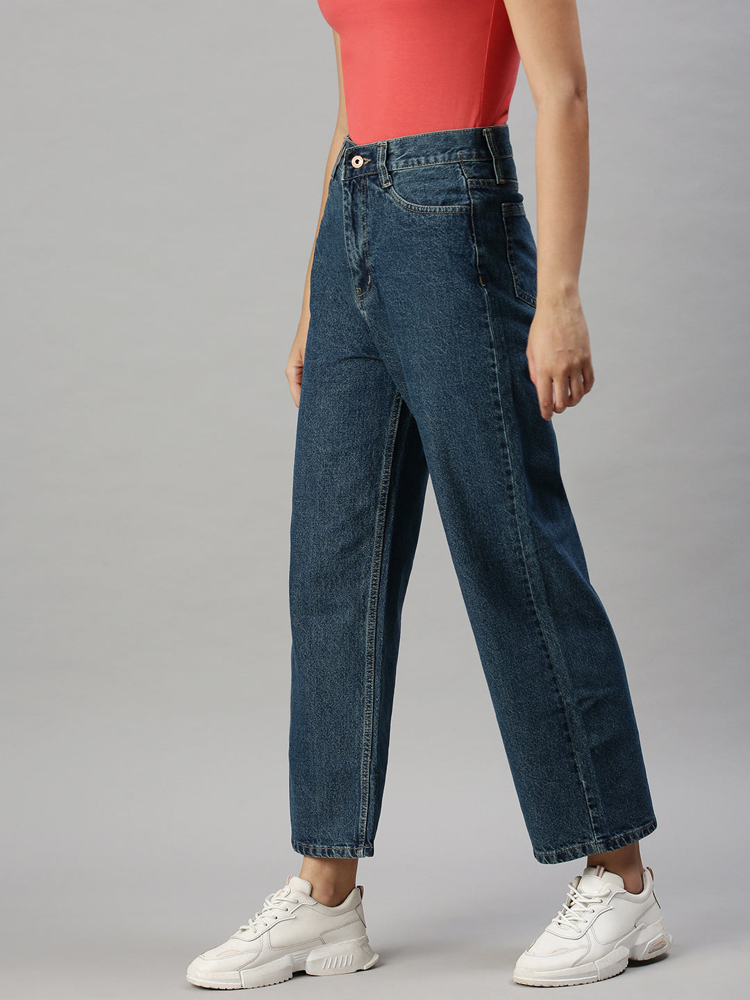 Women's Denim Wide Leg Blue Jeans