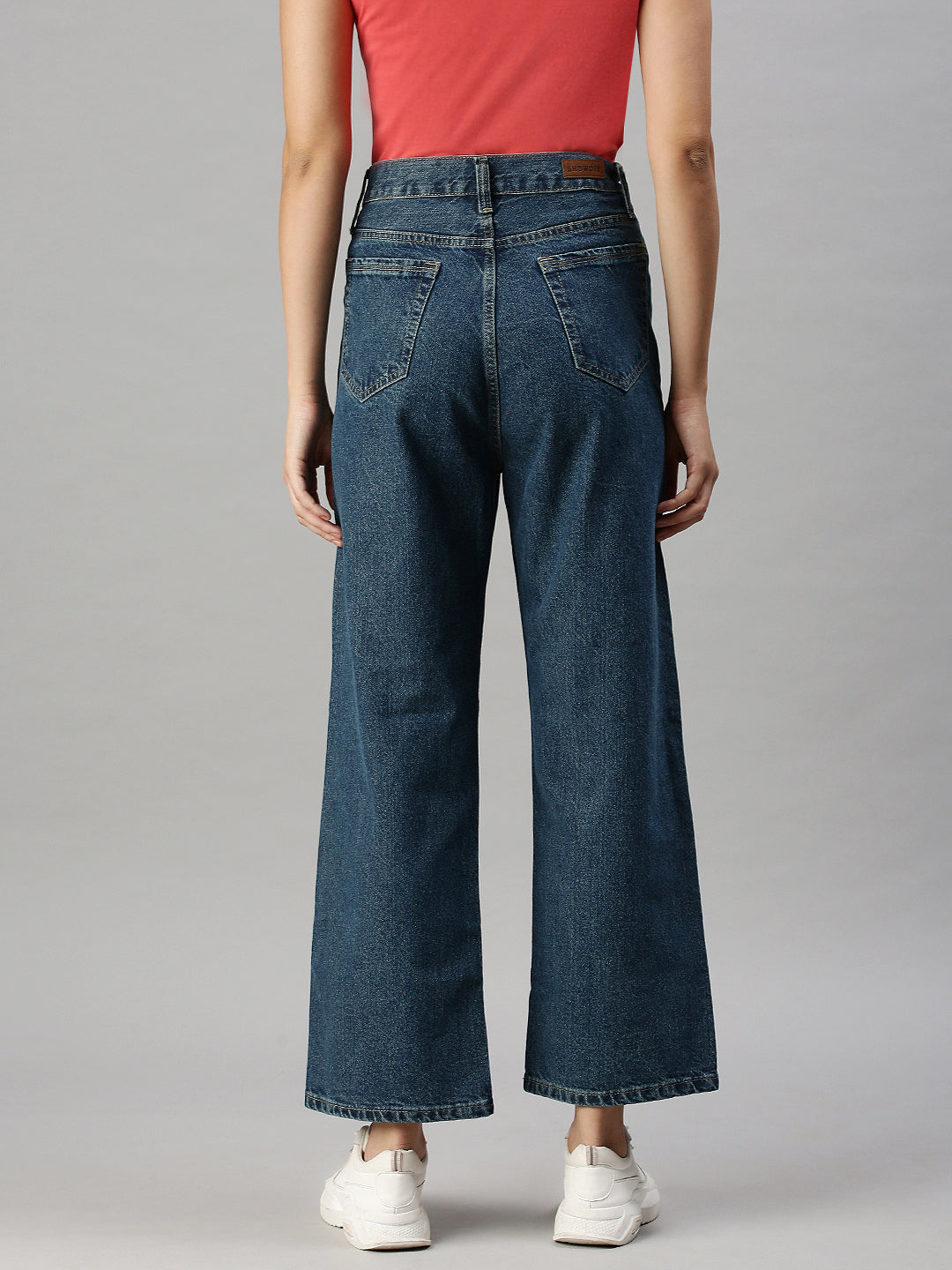 Women's Denim Wide Leg Blue Jeans