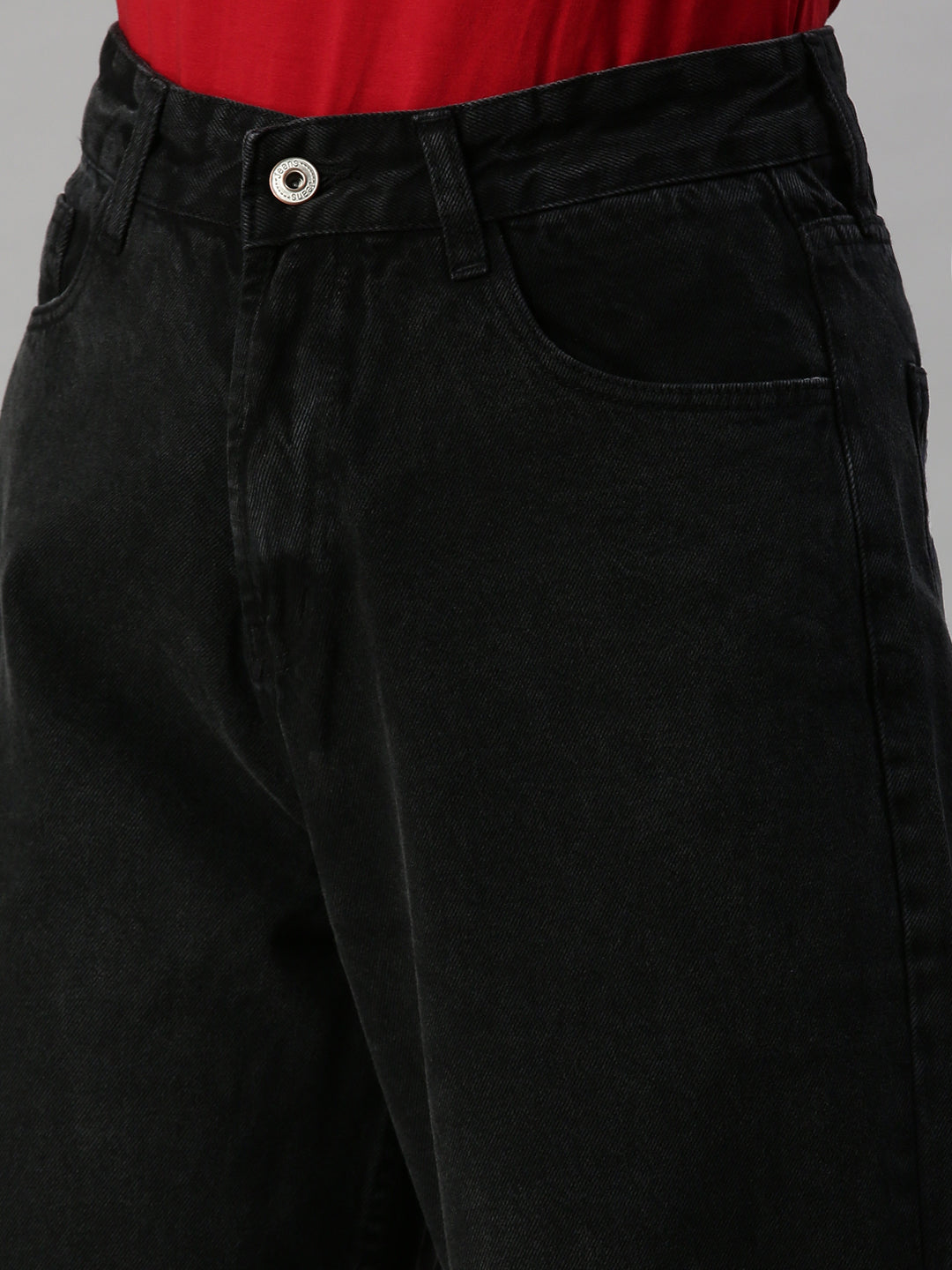 Women's Denim Black Wide Leg Jeans