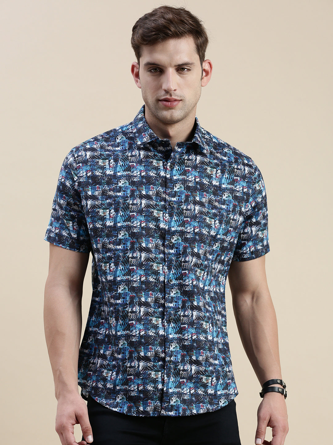 Men Multi Graphics Casual Shirt