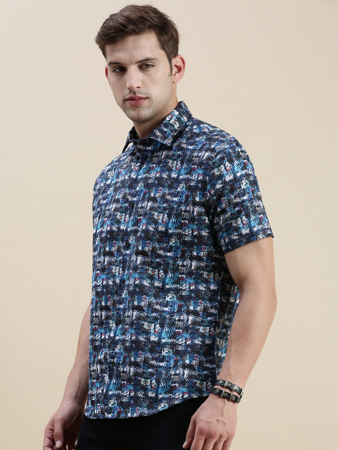 Men Multi Graphics Casual Shirt