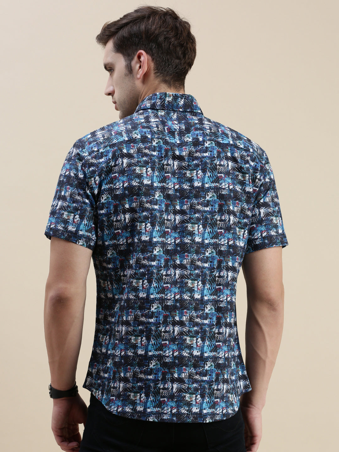 Men Multi Graphics Casual Shirt