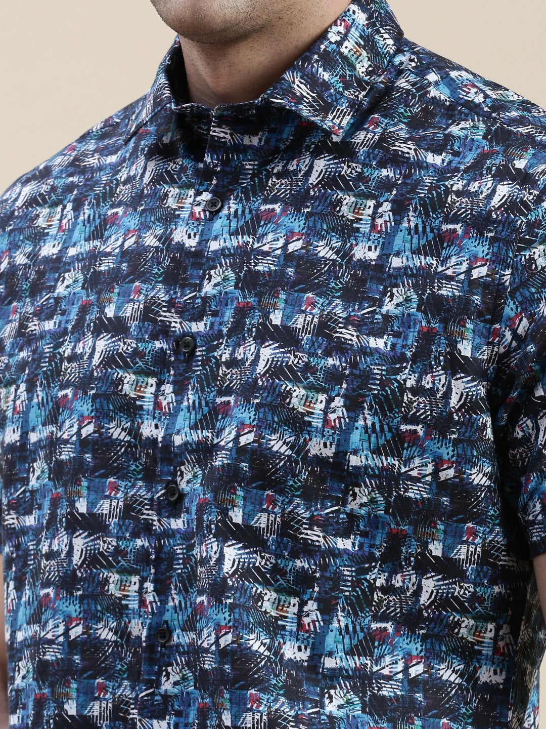 Men Multi Graphics Casual Shirt