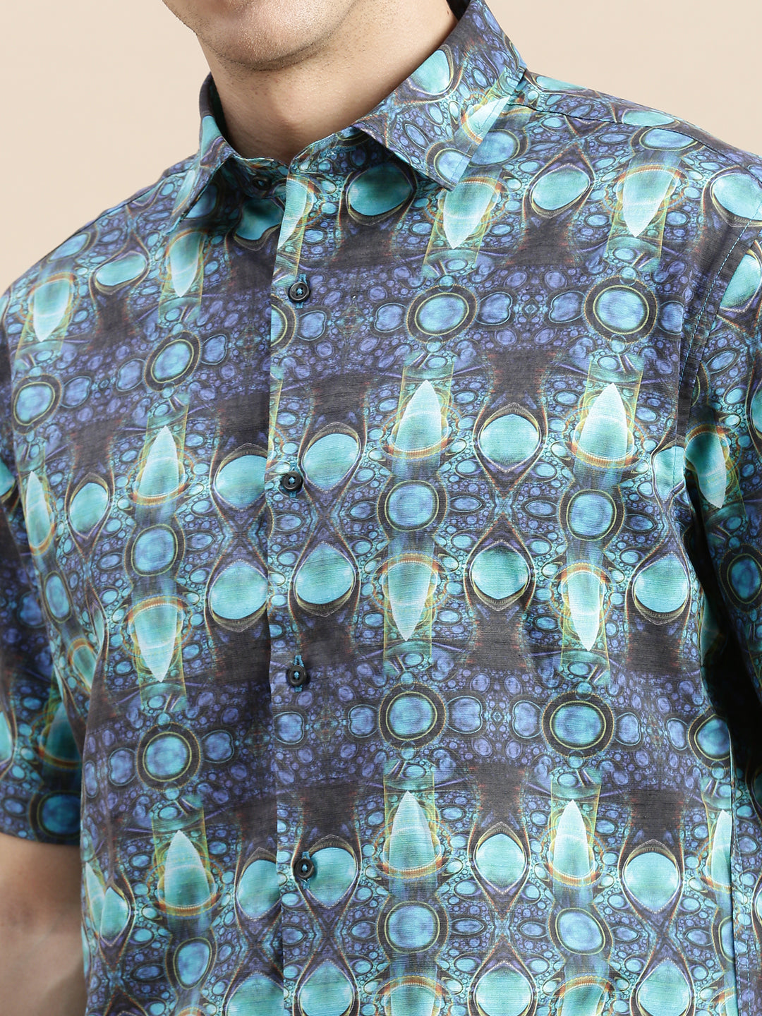 Men Multi Graphics Casual Shirt