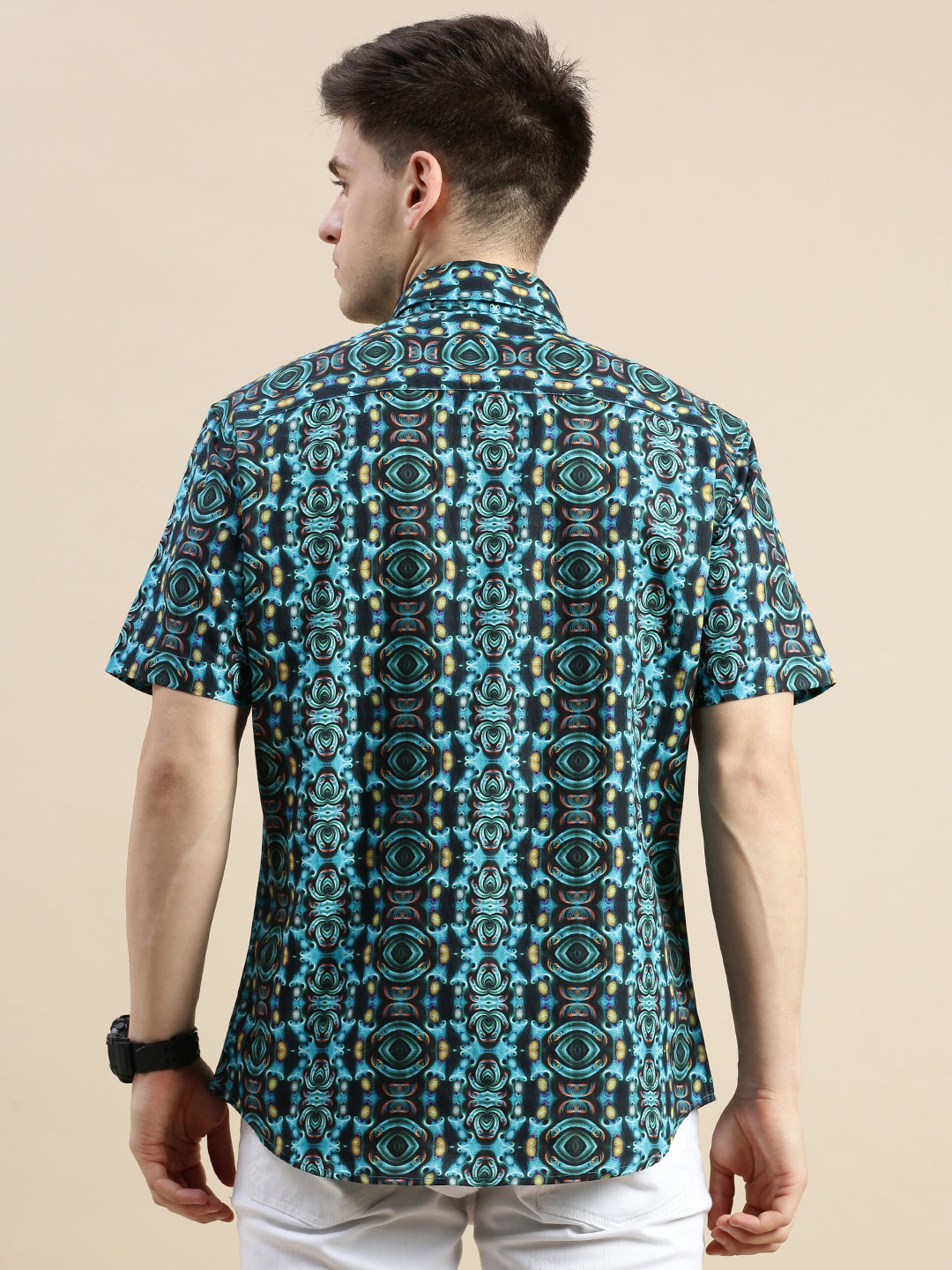 Men Multi Graphics Casual Shirt