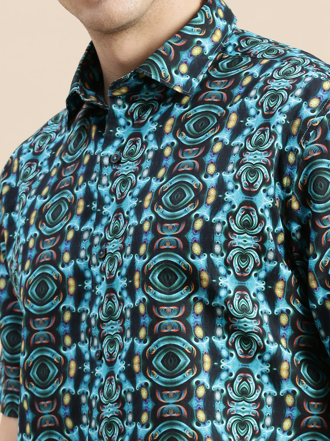 Men Multi Graphics Casual Shirt