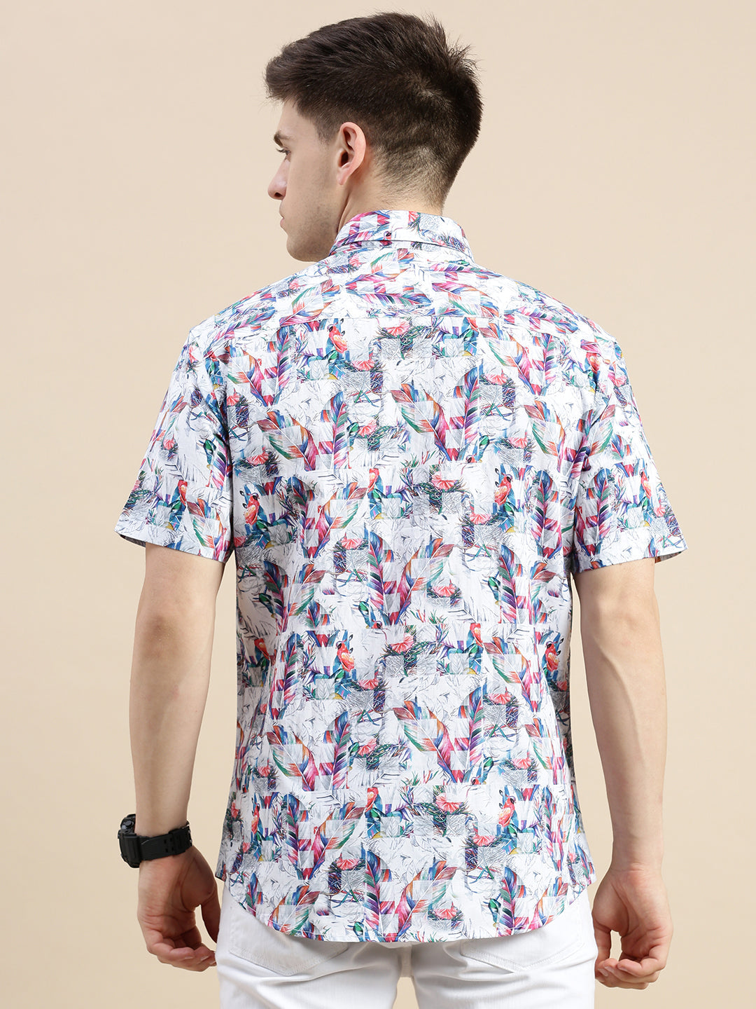 Men Multi Graphics Casual Shirt