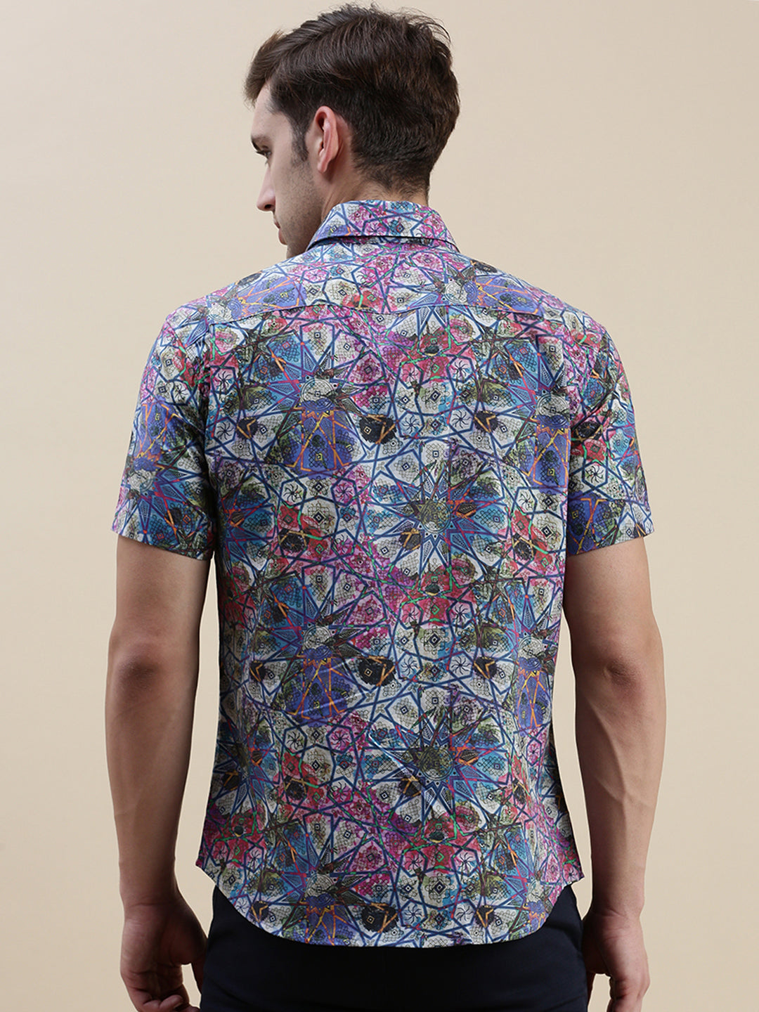 Men Multi Graphics Casual Shirt