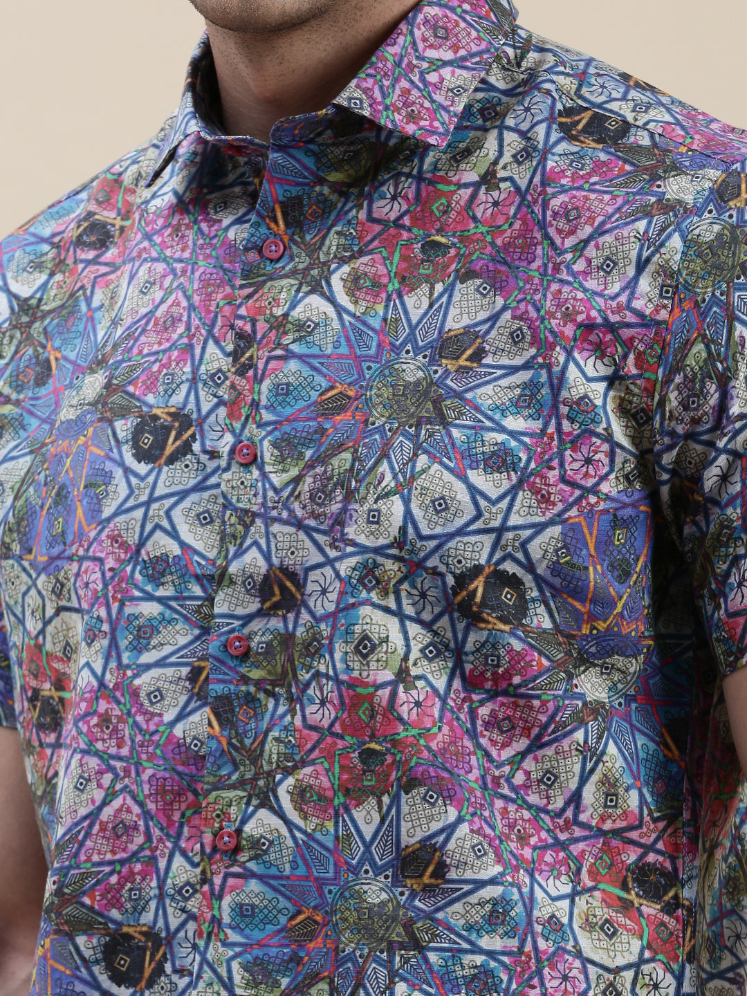 Men Multi Graphics Casual Shirt