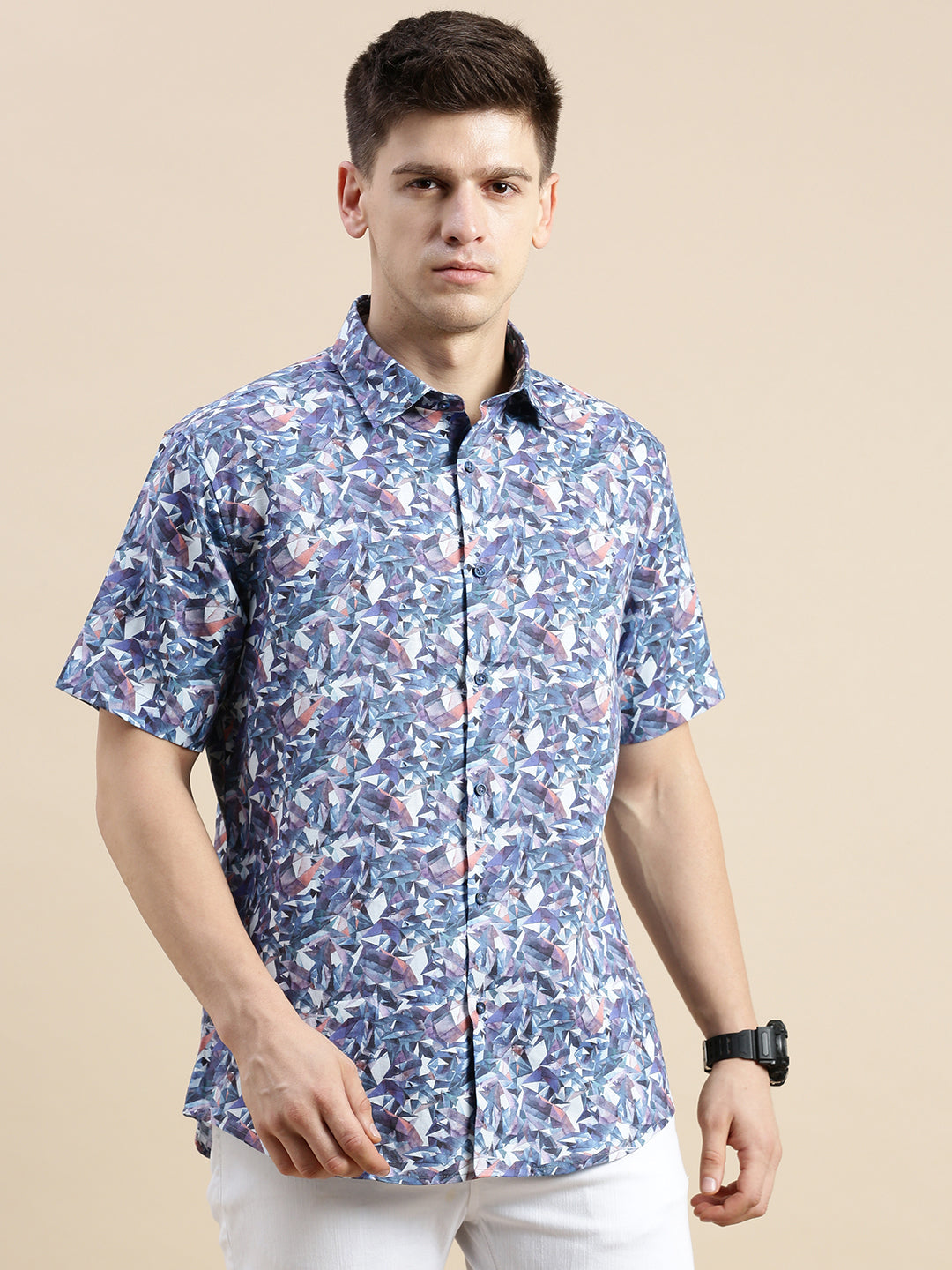 Men Multi Graphics Casual Shirt