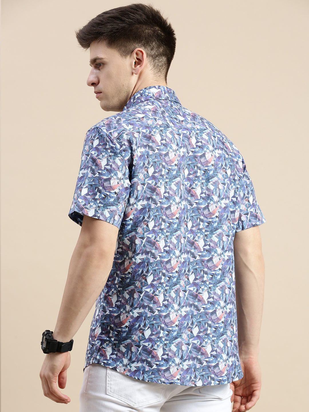 Men Multi Graphics Casual Shirt