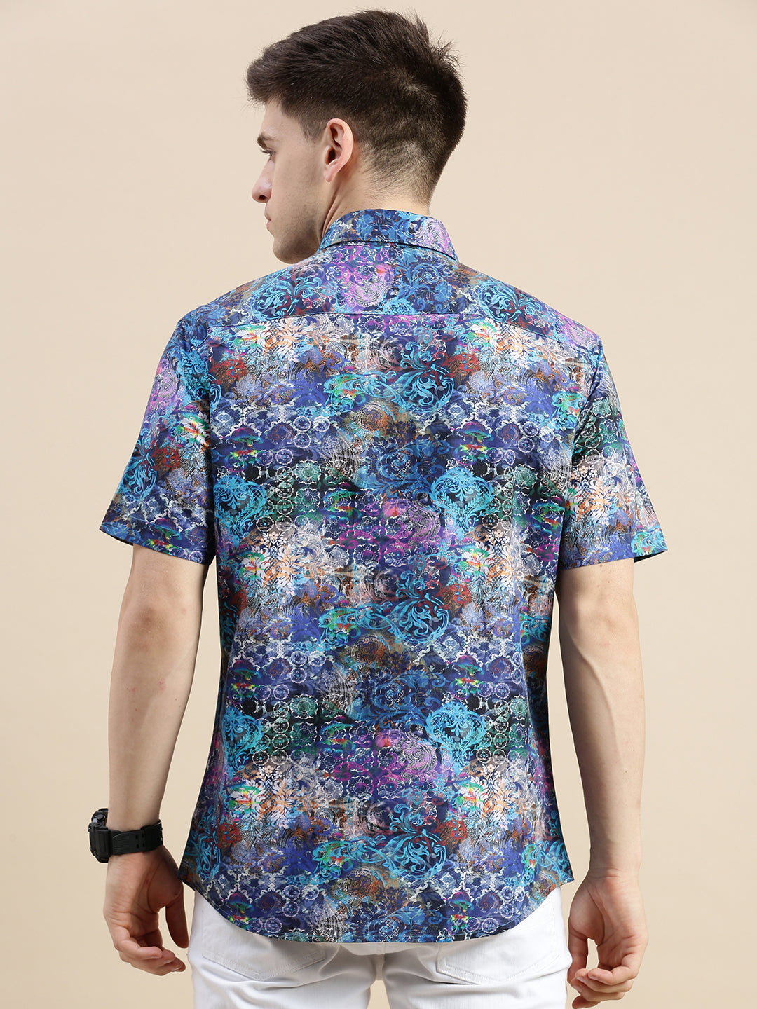 Men Multi Graphics Casual Shirt