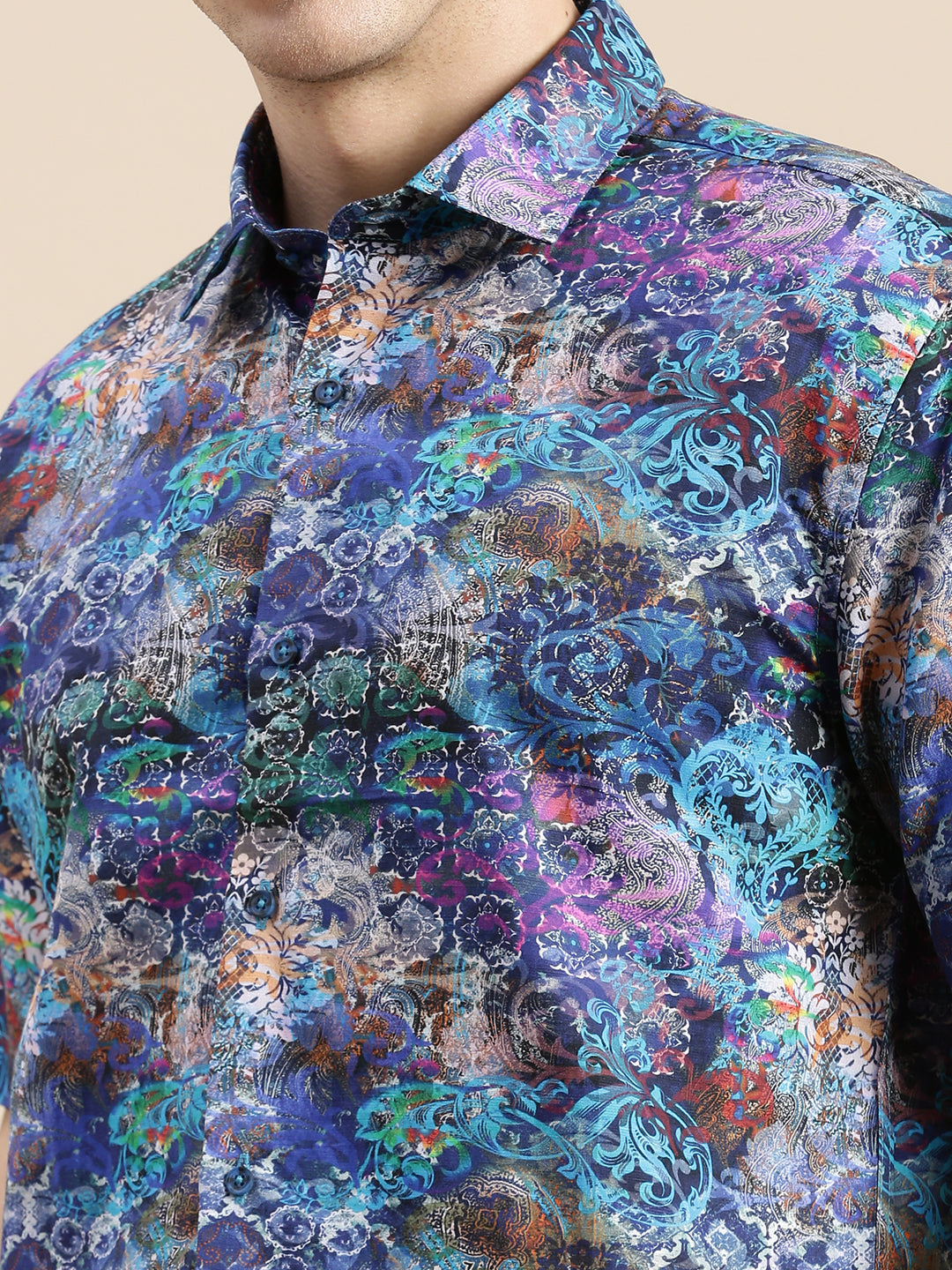 Men Multi Graphics Casual Shirt