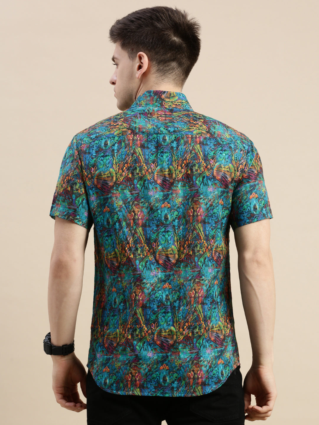 Men Multi Graphics Casual Shirt