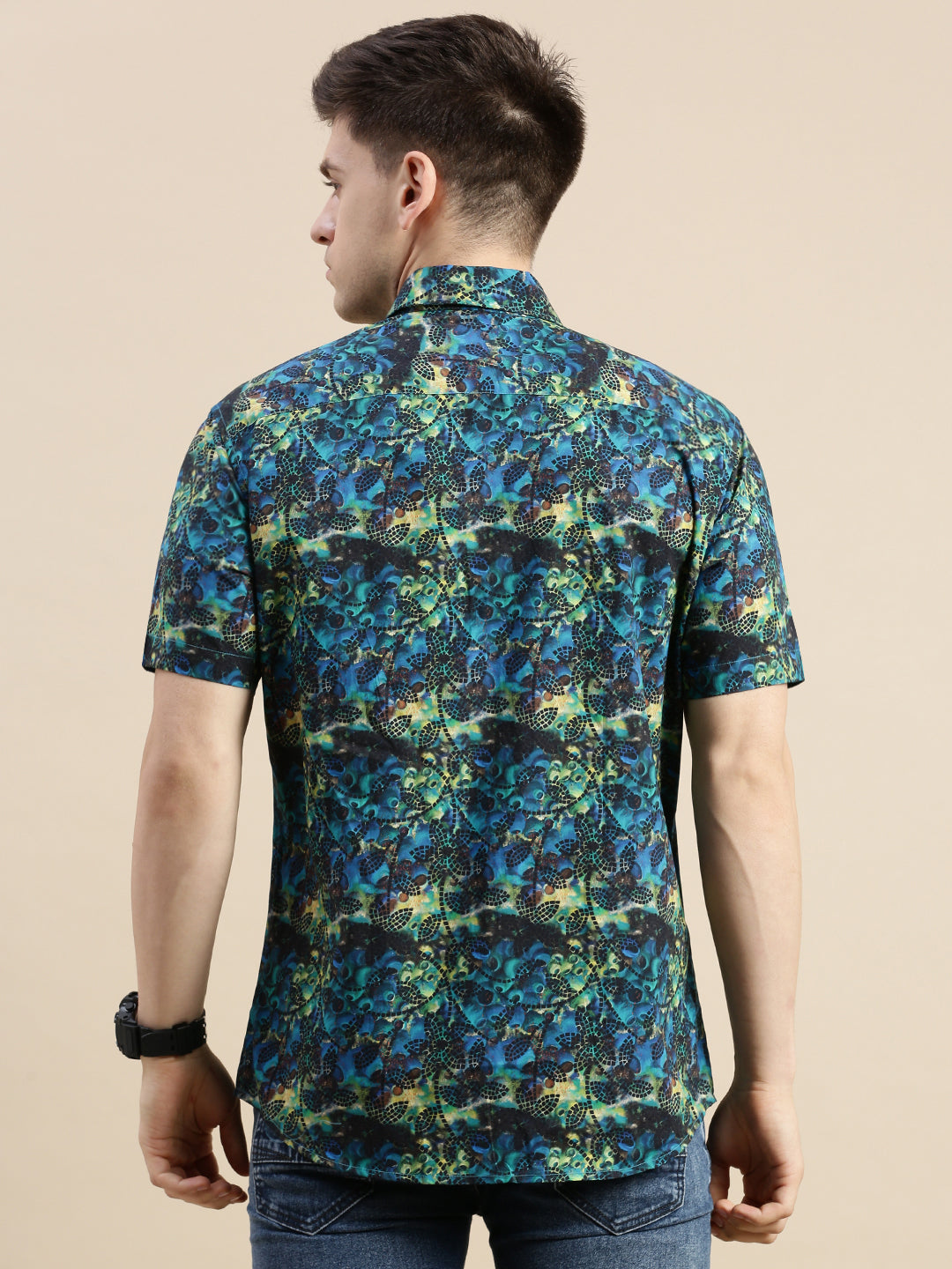 Men Multi Graphics Casual Shirt