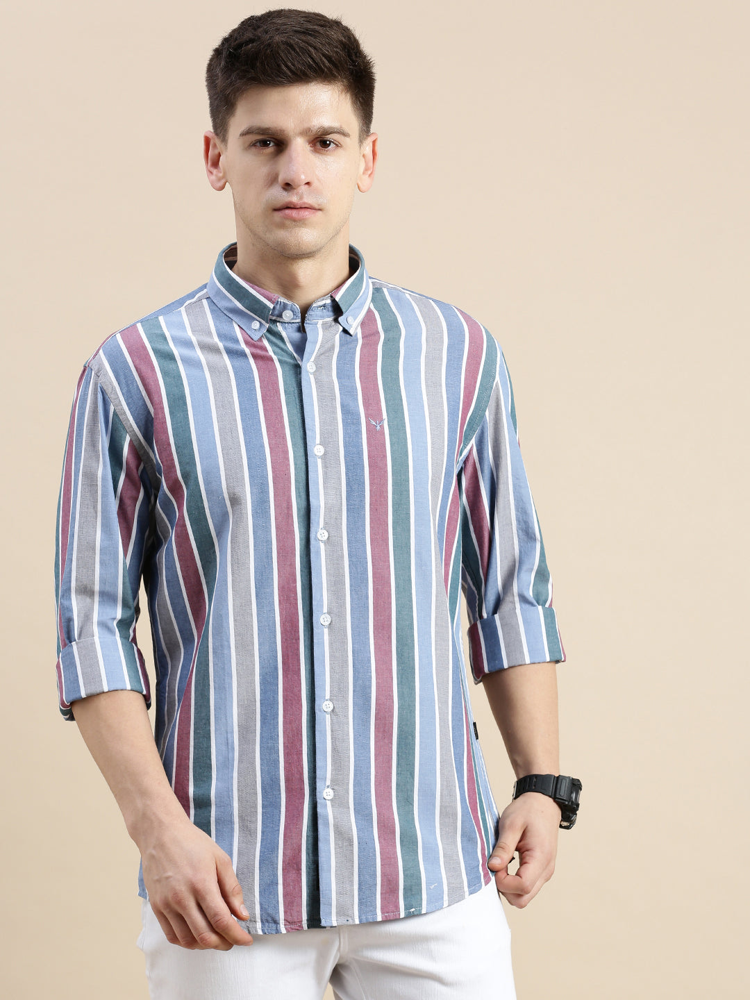 Men's Multi Striped Casual Shirt