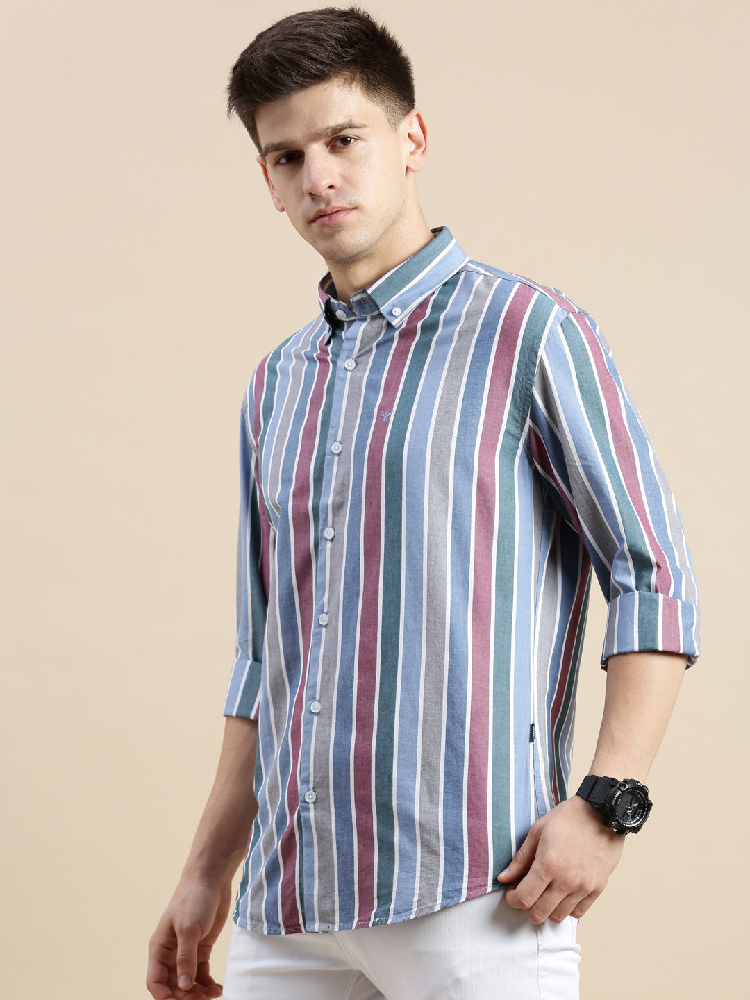 Men's Multi Striped Casual Shirt