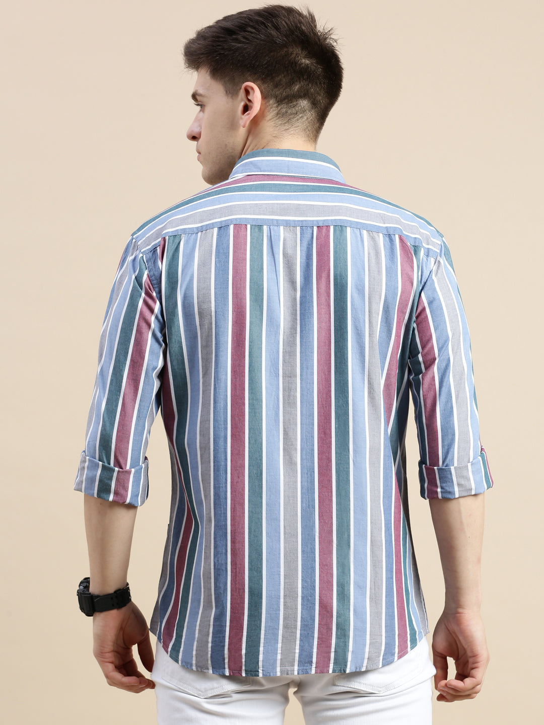 Men's Multi Striped Casual Shirt