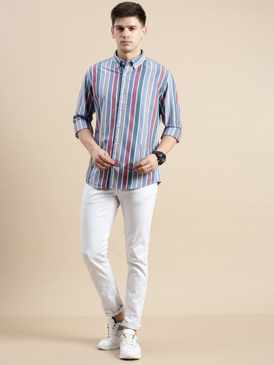 Men's Multi Striped Casual Shirt