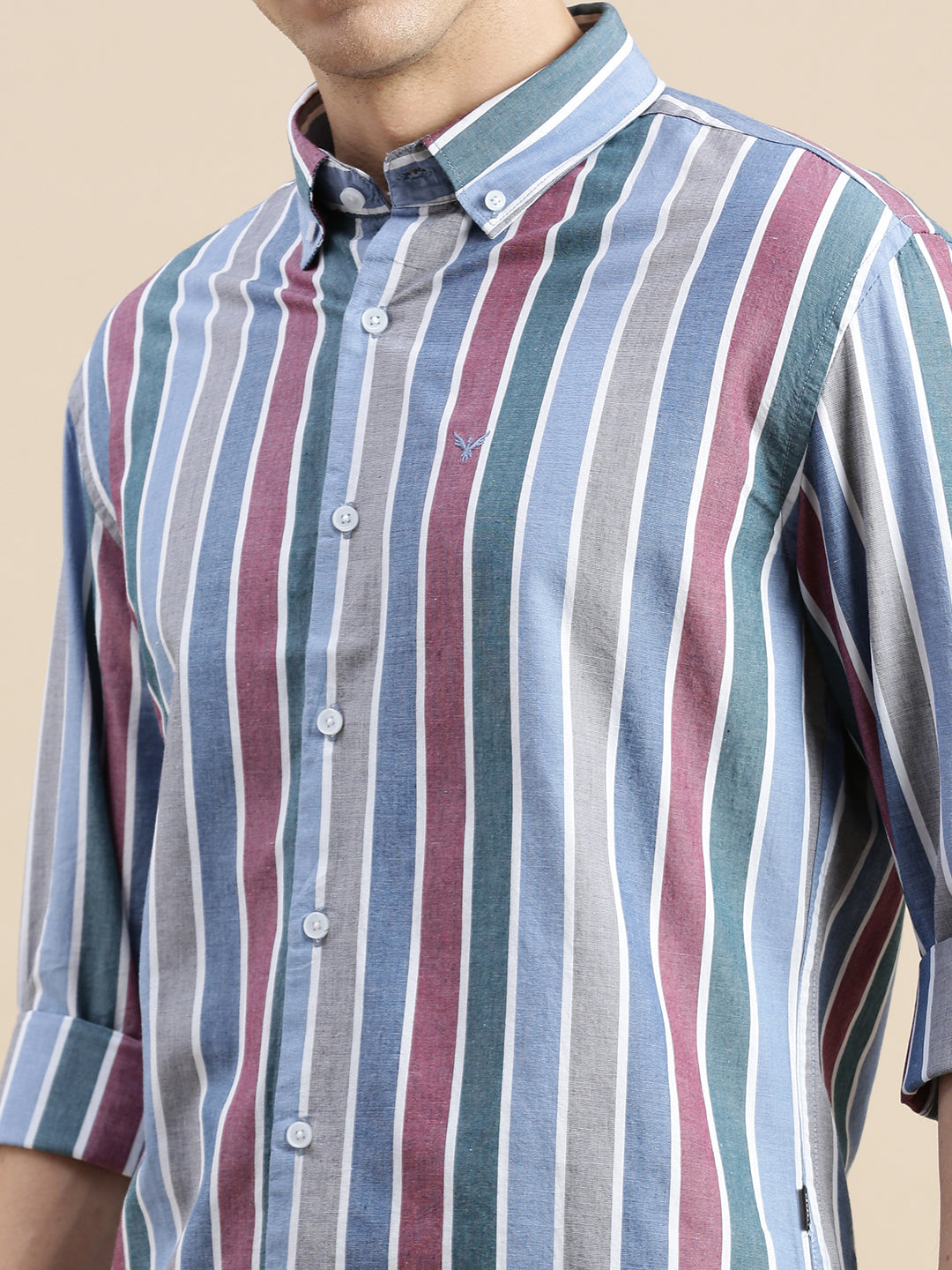 Men's Multi Striped Casual Shirt