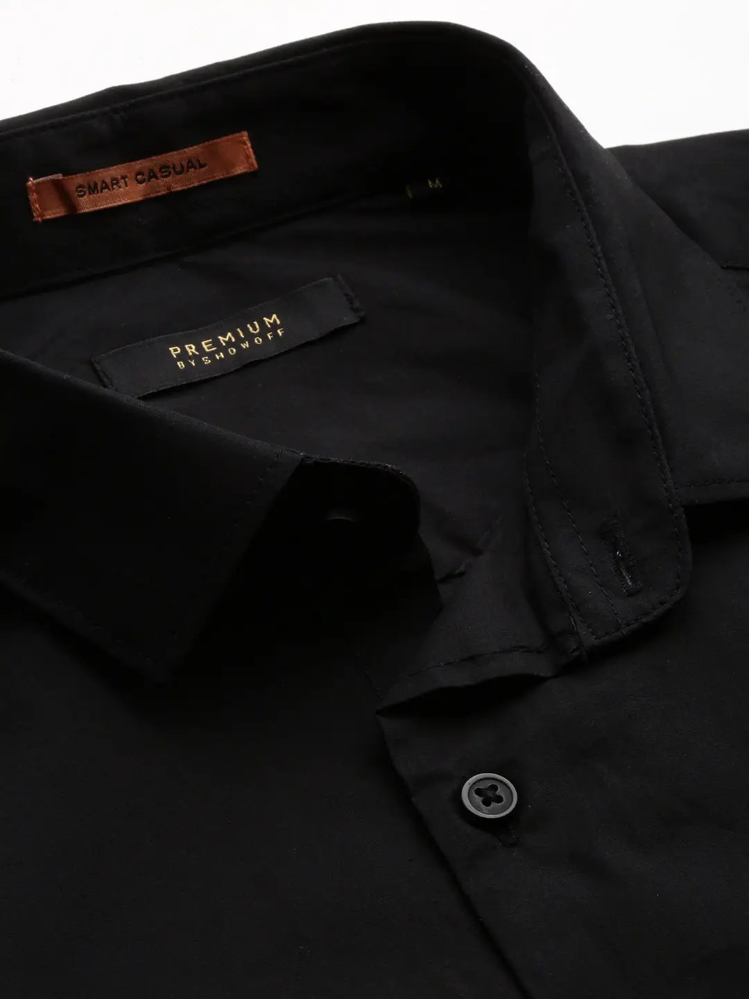 Men's Black Printed Casual Shirt