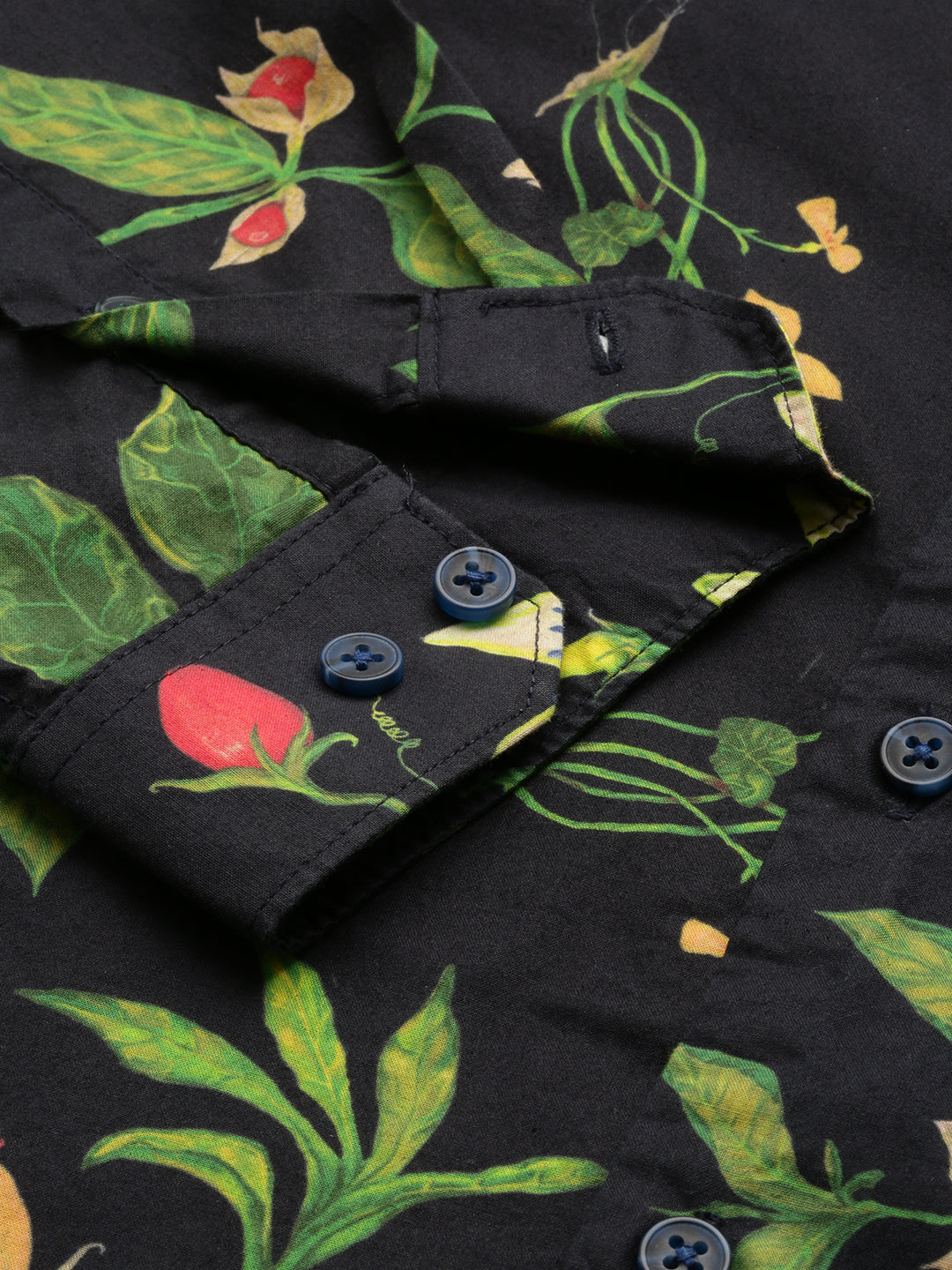 Men Navy Printed Casual Shirt