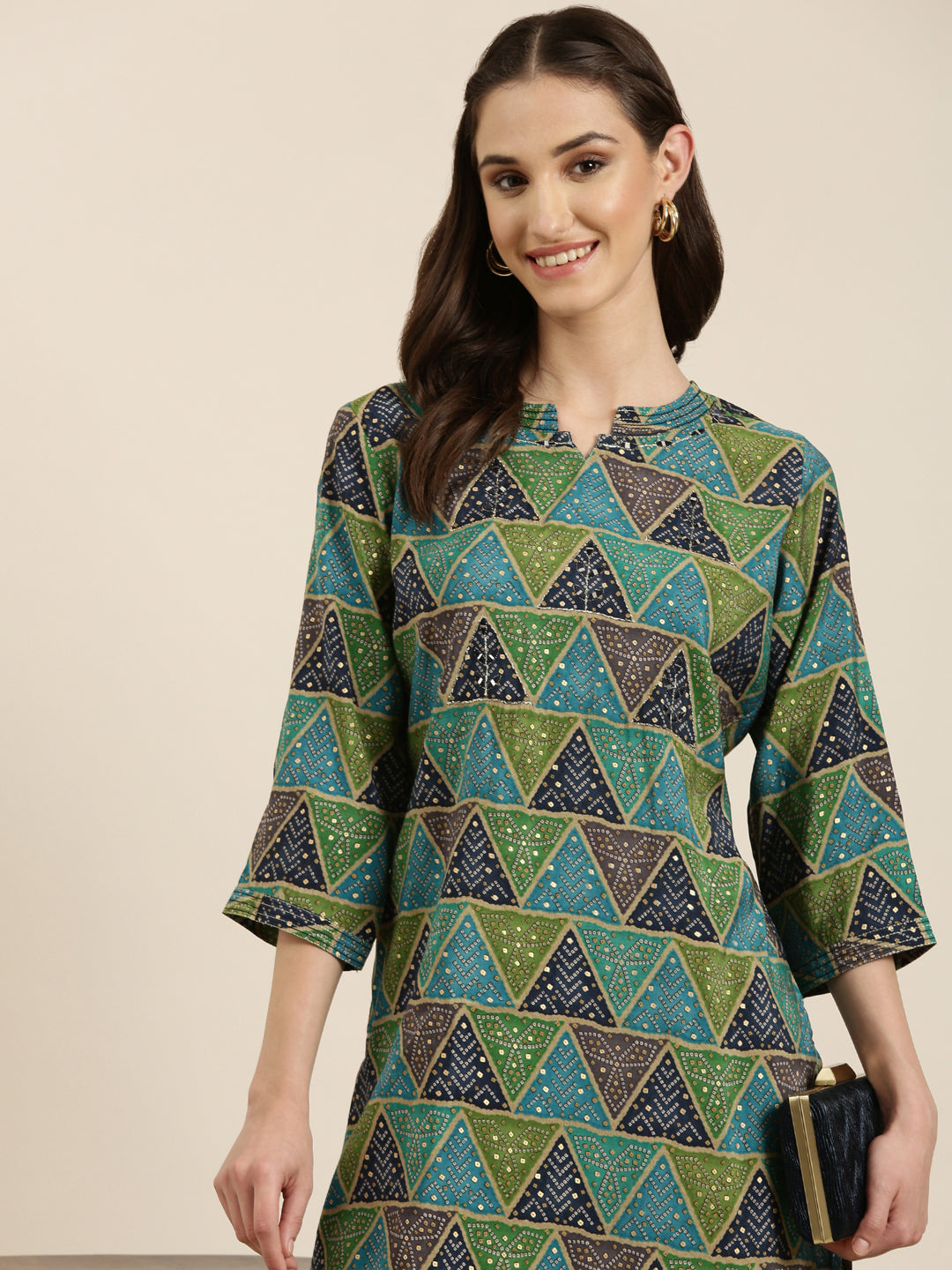 Women Multi Printed Straight Kurta