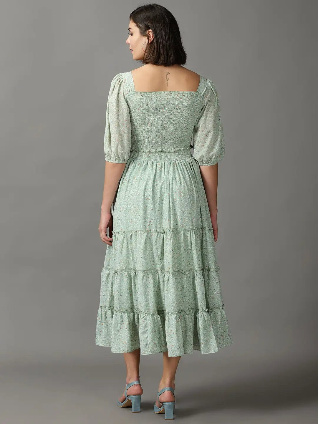 Women's Green Printed Co-Ords Set
