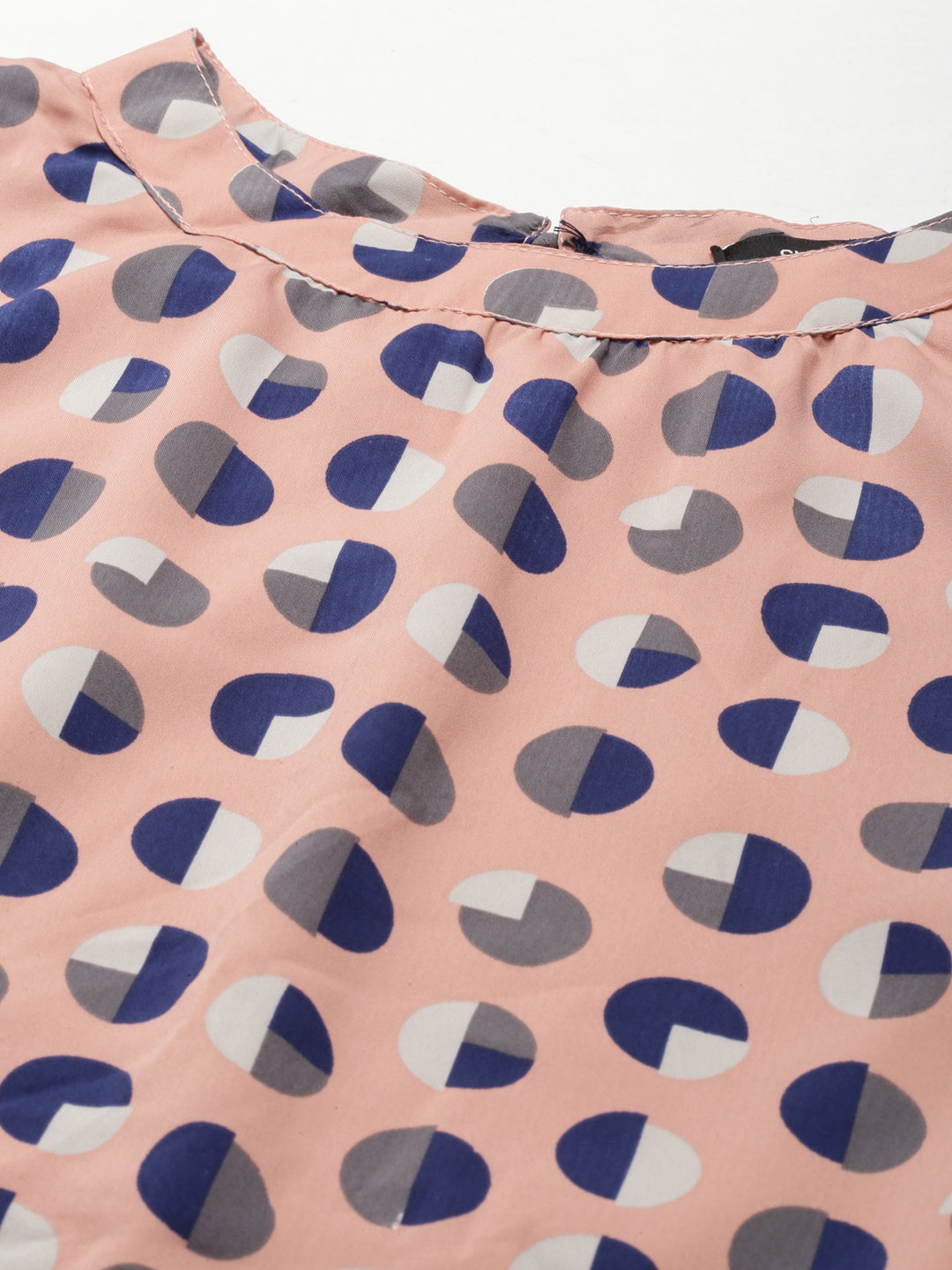 Women Peach Printed A-Line Dress