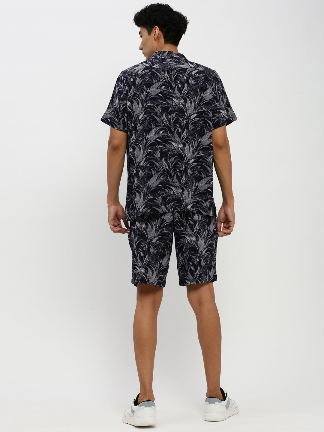 Men Navy Printed Co ordSet