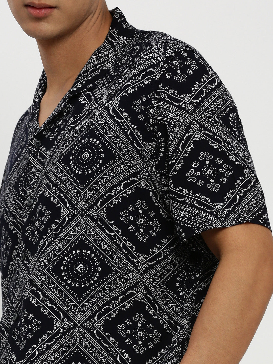 Men Navy Printed Co ordSet