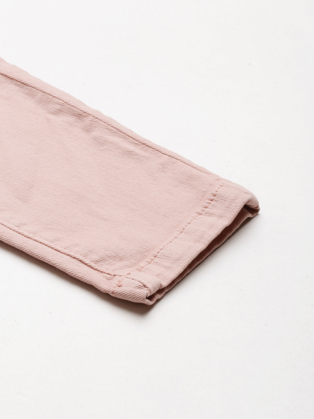 Women Pink Solid Slim Fit Denim Jeans